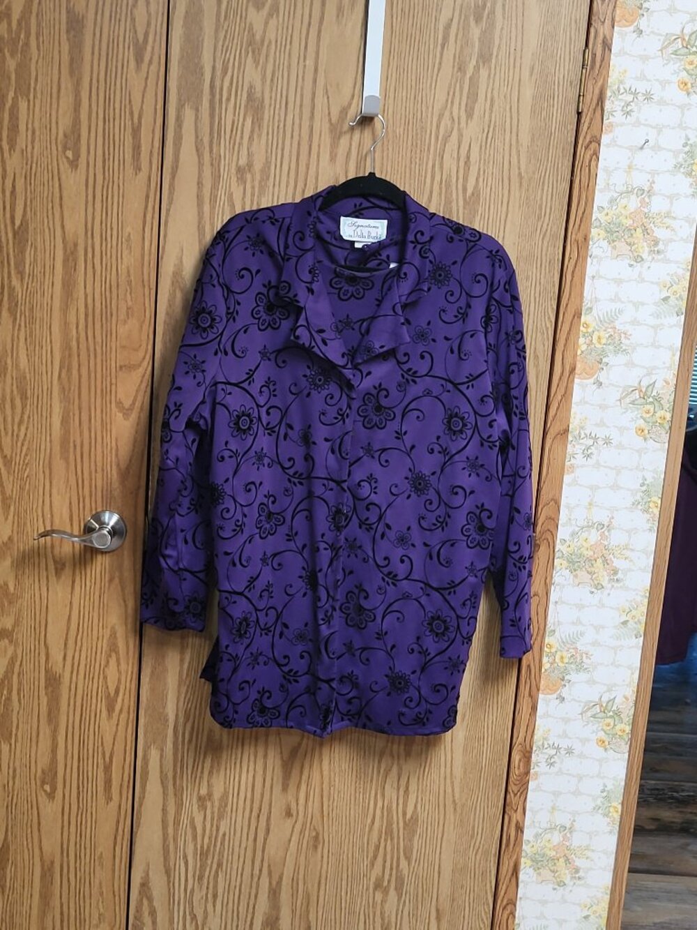 Two piece purple top